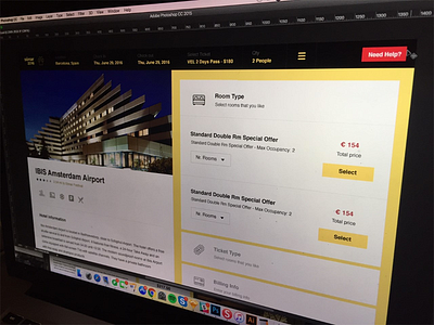 Festival + Hotel Package checkout flat form interface process steps ticket ui ux webdesign website