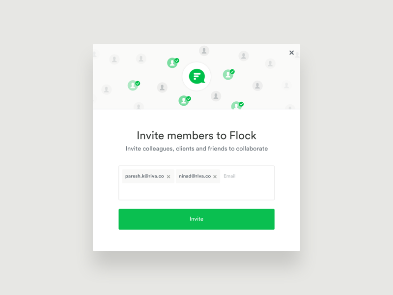 Flock 2.0 - Invite teammates
