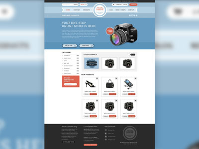 Awsome Shop cart clean ecommerce online shop shopping simple wordpress