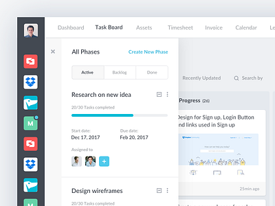 Managly Phases icon icons interface sidebar slider ui user ux