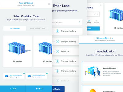 Zencargo Quote Form - Responsive form freight quote responsive shipping signup ui ux