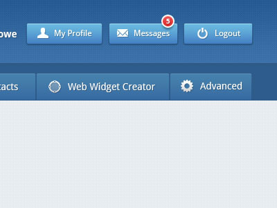 Little Admin admin clean dashboard logout main message page panel profile simple