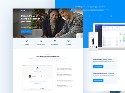 Ecommerce Platform Landing Page design homepage icons illustrations interface landing page web website