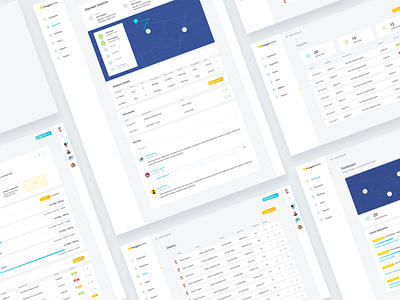 Shipment Management App admin dashboard design interface map progress shipment track ui user ux visual