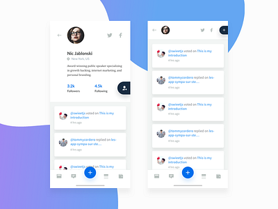 Profile & Activity by Paresh Khatri on Dribbble