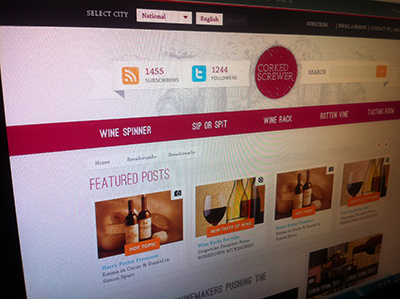 Wine Shop articles clean facebook follow magazine shop simple theme twitter wine wordpress