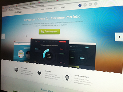Pixelpress clean portfolio premium showcase simple theme website wordpress