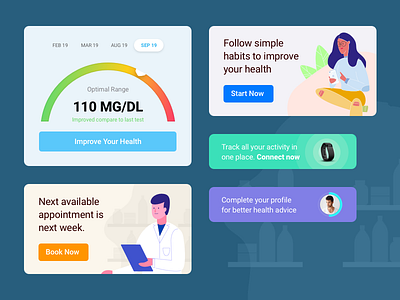 Pharmaceutical App Cards