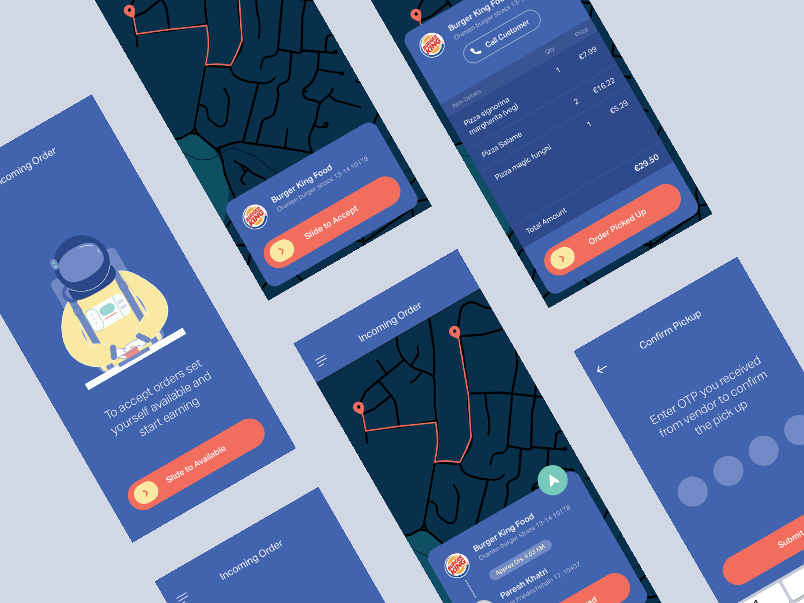 Food Runner App Dark by Paresh Khatri on Dribbble