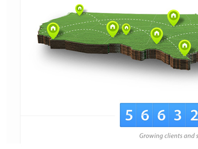 We are counting :) clean clients customers map numbers simple