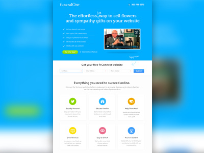 Landing Page clean homepage landing page product simple