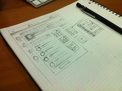 Sketch clean design simple sketch wireframe