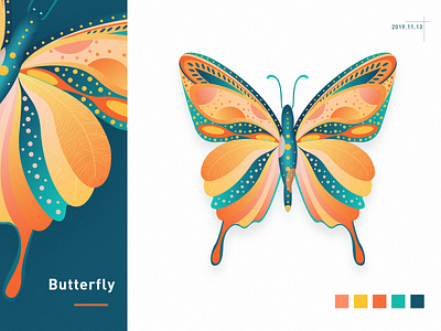 Butterfly two design picture