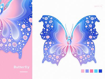 Butterfly four design picture