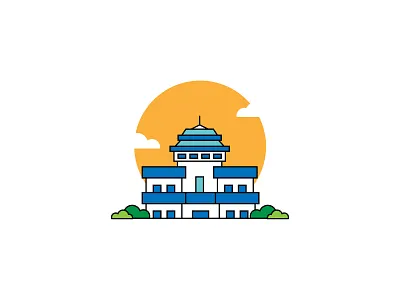 Gedung Sate Bandung bandung branding creative design flat design graphic design icon indonesia ui ux vector