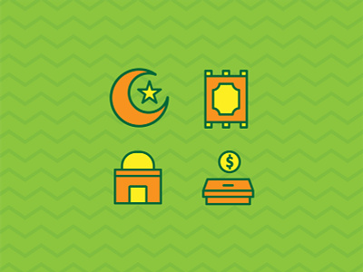 Ramadhan Icon Set creative design eidmubarak elegant flat design graphic design icon islam muslim ramadhan ui ui ux vector