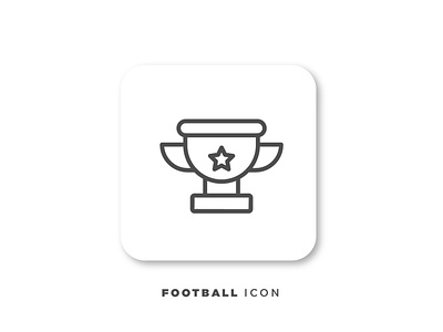 Trophy Icon creative design flat design football graphic design icon icondesign illustration logo ui ui ux vector