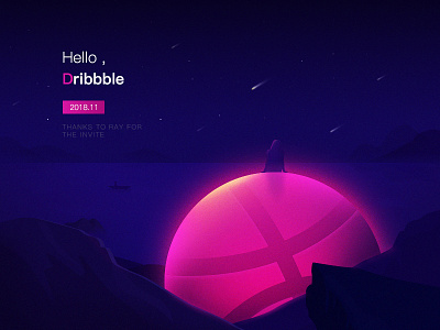 Hello Dribbble! design illustration ui