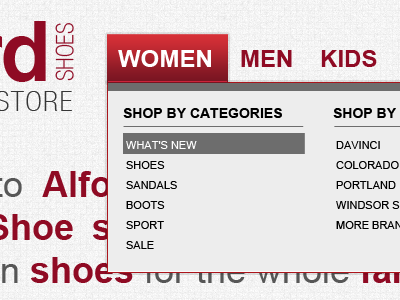 Alford Shoes Home update clean ecommerce shoes sleek web design
