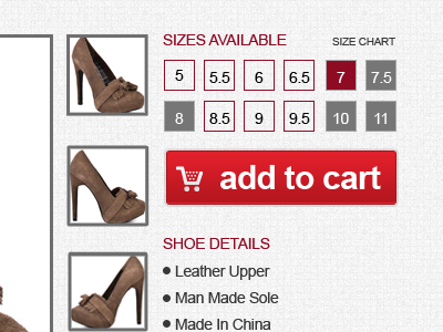 Prduct Design Update clean ecommerce shoes sleek web design