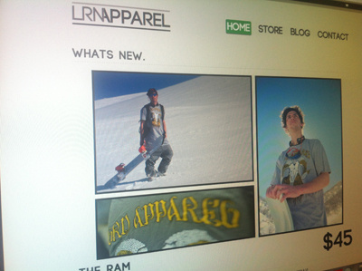 Learn Apparel launch! ecommerce sleek typography web fonts website