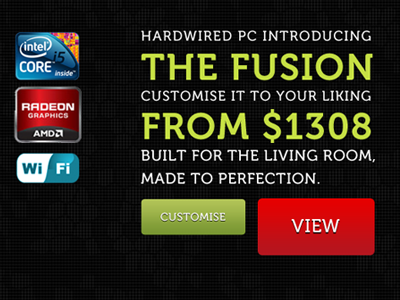 Hardwired PC - Redesign pc gaming redesign typography web design