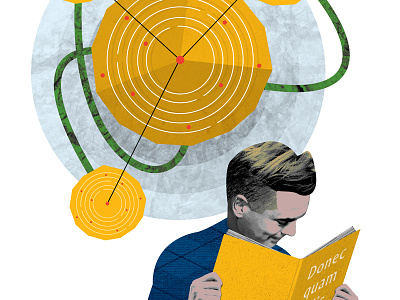 Morgenbladet - Reading Plots collage commission conceptual editorial illustration newspaper