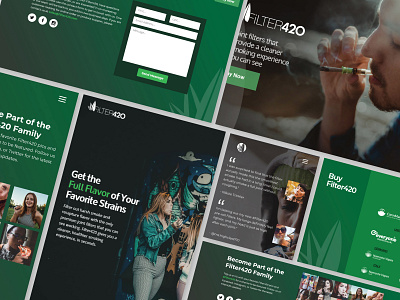 Slider Web Design for International Cannabis Filter Company