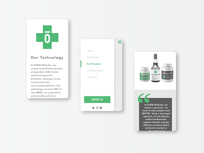 Medicine Cannabis Mobile Web Design