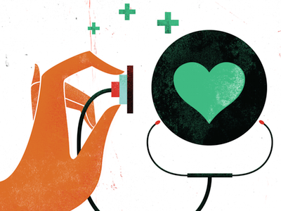 Heal the Sick grain edit hand healing heart illustration illustrator medicine