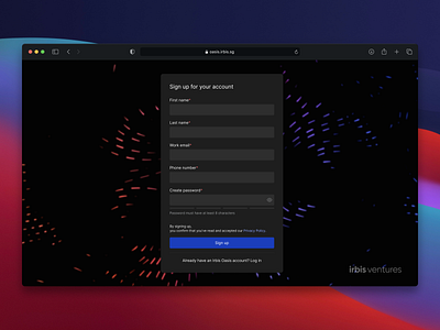 Sign up page dark mode exploration login minimal register sign in sign up sign up form ui ux