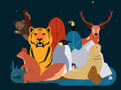 Animals design illustration