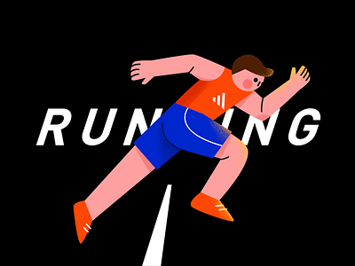 Keep running! design illustration ui