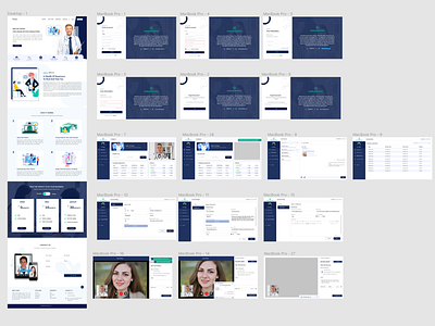 Doctor and Patient web app design doctor figma patient prototype ui ux