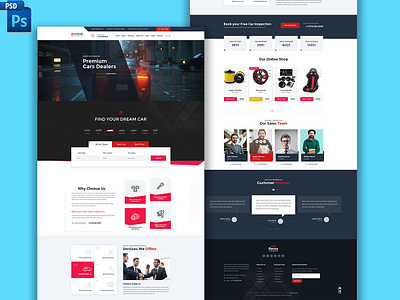 Autodealer PSD Template