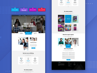 Smart Design Agency PSD Web Template. bootstrap business company website creative agency digital agency digital marketing graphic agency marketing marketing agency ranking search engine optimization