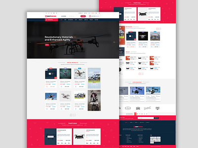 Best Drones - Product PSD Landing Page