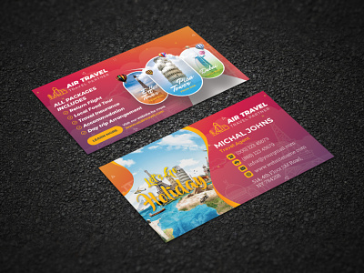 Travel Agency Business Card abstract ad advert agent beach booking business card businessmen exotic go tour holiday holidays hotel presentation resort summer summer tours template tour tourism tours operator