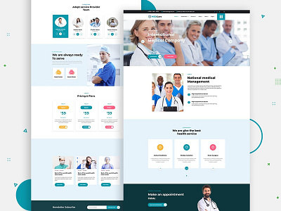 MEDCare – Medical and Health PSD Landing Page