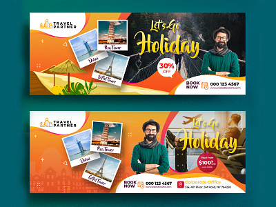 Travel Holiday Facebook Cover Photo Template fun web