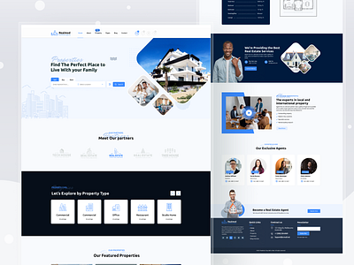 Real Estate Landing Page Design Concept