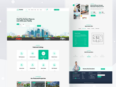 Real Estate Landing Page Design Concept