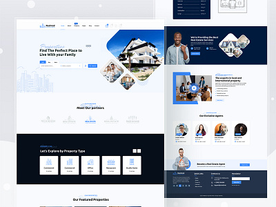 Real Estate Landing Page Design Concept