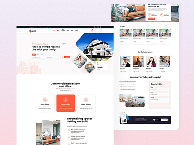 Real Estate Landing Page Design Concept