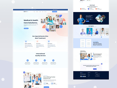 Medicare - Health & Medical Figma Template body massage therapy corona covid 19 dental care dental clinic dentist doctor doctor portfolio health hospitals medical product catalogue pharmacy services