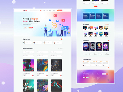 NFT Marketplace Website Figma Template V1.0 blockchain nft collectibles crypto crypto art crypto asset cryptocurrency digital marketplace figma market marketplace nft nft assets