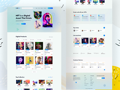 NFT Marketplace Website Figma Template