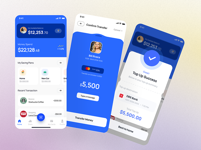E Wallet App Ui Kit By Ajoy Sarker🏅 On Dribbble