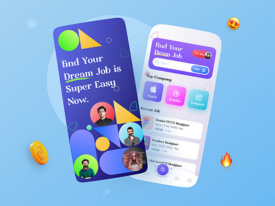 Job Finder Mobile UI Kit Template