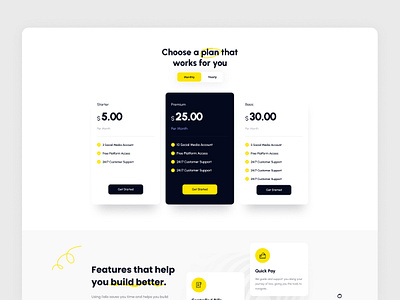 Pricing Saas Landing Page